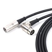 Custom Length Angled to Straight 7 Pin Din Midi Cable. Foot Switch to Amp, Rocktron, Fractal Lead
