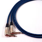 Angled Jack to Jack Speaker Lead. Blue Studio Van Damme Cable. Guitar Amp Cab