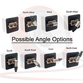 Van Damme & Neutrik Female XLR to Angled Male XLR Cable. Star quad Lead.