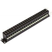 Neutrik Flexi-Norm NYS-SPP-L1 Jack patch panel. 1u 19inch. 24 way TRS