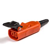 Black & Decker. Flymo Replacement 2 pin Orange Flip-Top Connector