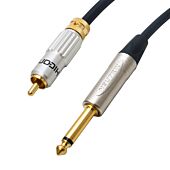 Locking Mono Hifi Phono Cable Black