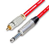 Locking Mono Hifi Phono Cable Black