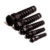 LAPP Black Spiral SKINTOP® BS-M Strain Relief Compression Gland. with NUT
