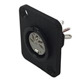 Deltron 5 Pin DIN Chassis Panel Mount. Female Connector. 650-0500. D-Type. 