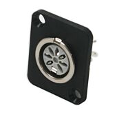 Deltron 7 Pin DIN Chassis Panel Mount. Female Connector. 650-0700. D-Type. 