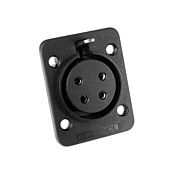 Female Amphenol AP6 Speaker Connector - Plastic - AP-6-21