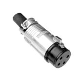 Female Amphenol EP5 Speaker Connector - Metal - EP-5-11