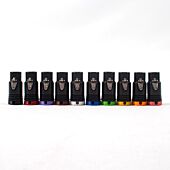 Neutrik Compact Female XLR with Coloured Caps. Low Profile