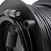 Fox Cat5e & Cat6 Ethercon Cable. on Reel w Flange with 3m FlyTail