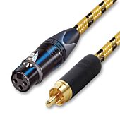 Single Female XLR to RCA Lead Vintage