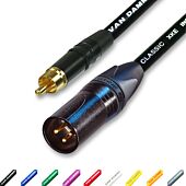 Male XLR to Phono RCA