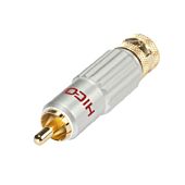 HiCon HI-CM13 Locking Phono RCA Connector. Red Plug