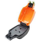WeatherProof Orange Garden & Camping Power-Flex. UK Plug to 1G IP54 Socket 13amp