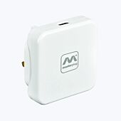 UK Mains USB C Charger. MASTERPLUG. Gloss White Plug Top. iPhone iPad Samsung. USBPLGC20W
