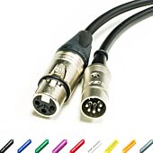 MIDI over XLR Adapter Cable. Female XLR to 5 Pin DIN. Neutrik & Van Damme