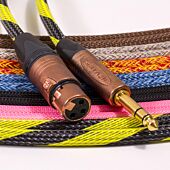 Mogami 2534 Female XLR to TRS Jack Lead. Techflex Braided. Neutrik Copper & Gold 