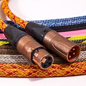 Mogami 2534 Balanced XLR to XLR Lead. Techflex Braided. Neutrik Copper & Gold 