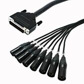 25 Pin D Sub to Male XLR Cable. Serial db-25 MOGAMI Multicore Snake Lead