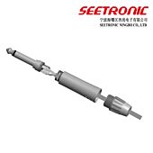 SEETRONIC Jack Plug. Silver MP2X. 6mm Mono. Guitar. Patch Connector
