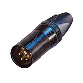 Neutrik 4 Pin NC4MXX-B Gold Male XLR Connector. Headphone Amp & DC power 