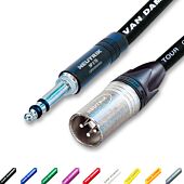 Neutrik B-Gauge GPO Bantam Jack and Male XLR Lead. Van Damme Cables