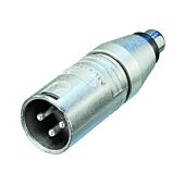 Neutrik NA2MPMF 3 Pin XLR Male to RCA Phono Socket. Audio Adaptor Convertor 