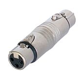 Neutrik NA3FF 3 Pole XLR Female to 3 Pin XLR Female. Adaptor Gender Changer