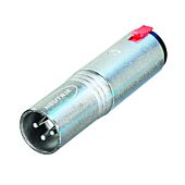 Neutrik NA3MJ 3 Pole XLR Male to TRS Quarter Female Jack Socket. Adaptor Converter