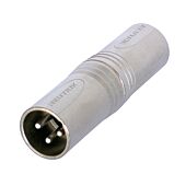 Neutrik NA3MM 3 Pole XLR Male to 3 Pin XLR Male Adaptor Converter Gender Changer
