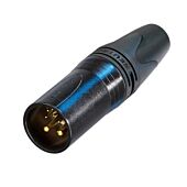 Neutrik NC10MXX-14-B 10 Pole Male XLR connector. 8 Data + 2 Power pins
