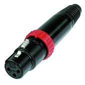 Neutrik 3 Pin NC3FXSB Gold Switched Female XLR Connector