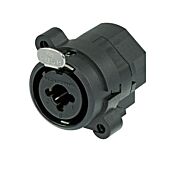Neutrik NCJ6FI-S Combo XLR Female with Quarter TRS Jack Receptacle. Chassis Panel