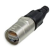Neutrik NE8MX Ethercon Connector for pre assembled cables. Silver Housing. RJ45 Case