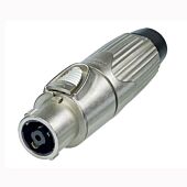 Neutrik NLT8FX STX 8 Pole Metal Female Speakon Connector. Silver. Solder Type