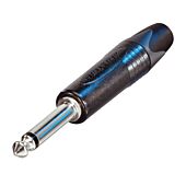 Neutrik NP2X-BAG Black Shell. Silver Pins. Quarter Mono Jack Straight Plug Connector