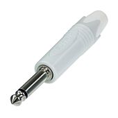 Neutrik NP2X-WT Silver Quarter White Jack Plug Connector