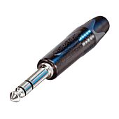 Neutrik NP3X-BAG Black Shell. Silver Pins. Quarter TRS 3 Pole Jack Plug Connector
