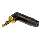 3.5mm Neutrik NTP3RC-B Gold Stereo Angled Mini Jack Connector
