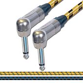 Sommer SC Classique Vintage Cable. Unbalanced Angled Mono Jack to Jack Lead.
