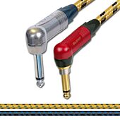 Neutrik Silent (muting) Angled Jack to Jack Guitar Lead. Sommer SC Classique Vintage Cable.