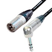 Van Damme Classic XKE Angled TRS Jack to Male XLR Lead