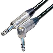 Van Damme STARQUAD Balanced or Stereo Angled TRS Jack Lead