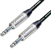 Van Damme STARQUAD Balanced or Stereo TRS Jack Lead. Neutrik NP3X