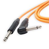 Van Damme Black & Silver Electric Guitar Lead. Mono Neutrik Jacks 5m Cable