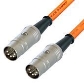 Fully wired 5 Pin Midi Cable Black