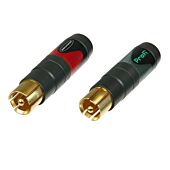 Neutrik NF2C-B.2 PAIR (x2) Profi RCA Phono Connectors. Stereo Pair
