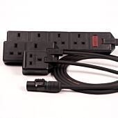 powerCON TRUE1 to 13amp Gang Socket (3x1.5mm) H07RN-F Tough Rubber Cable