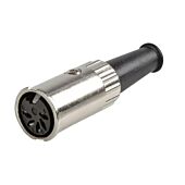 Preh 5 Pin Din Female Midi Din Socket Connector. 71506-050. Silver Pins
