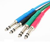 REAN NRA-TT Bantam Jack Patch Leads. Short 4.4mm TT Moulded Cables.